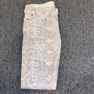 7 for all mankind snakeskin pants
